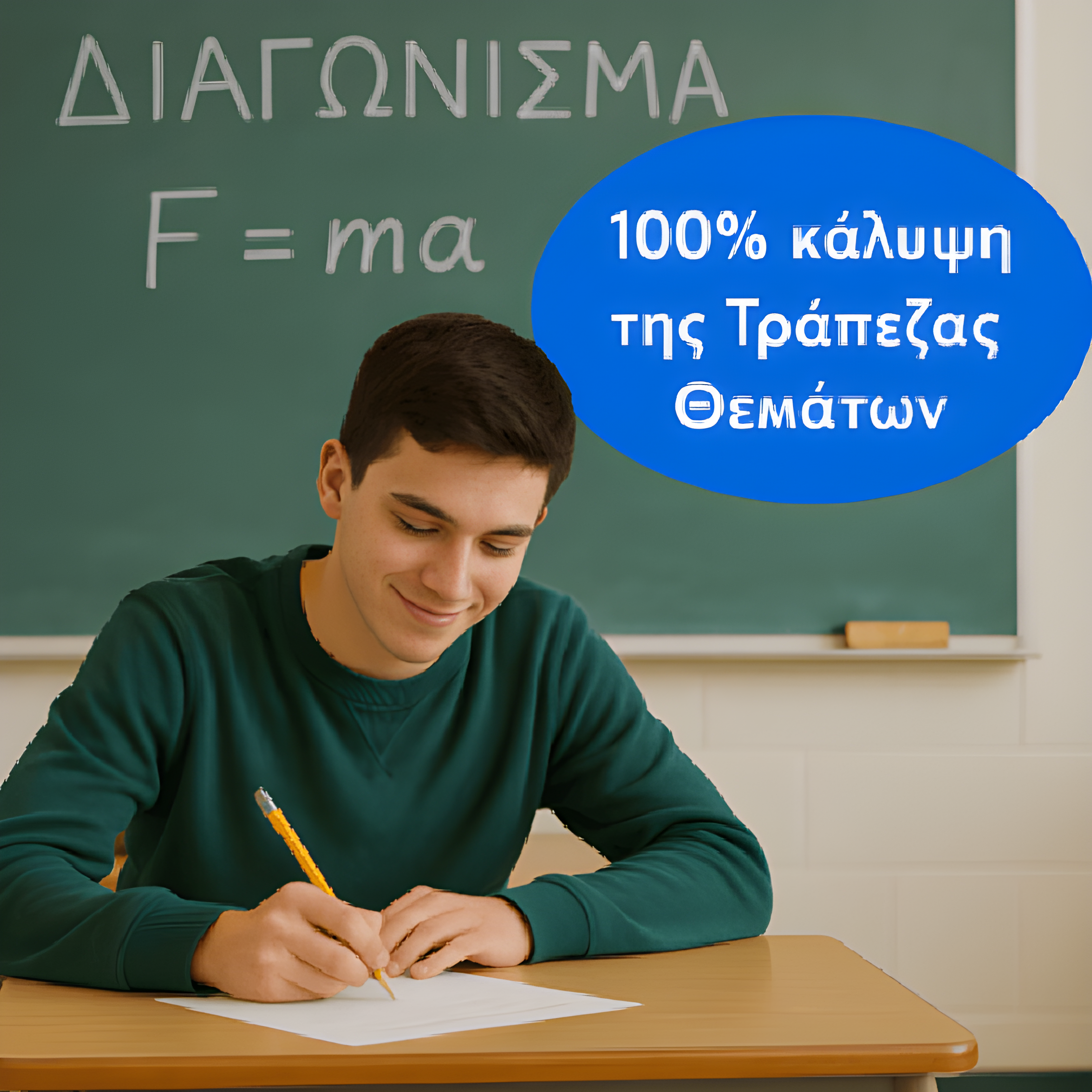 Μαθητής με κάλυψη 100% της Τράπεζας Θεμάτων